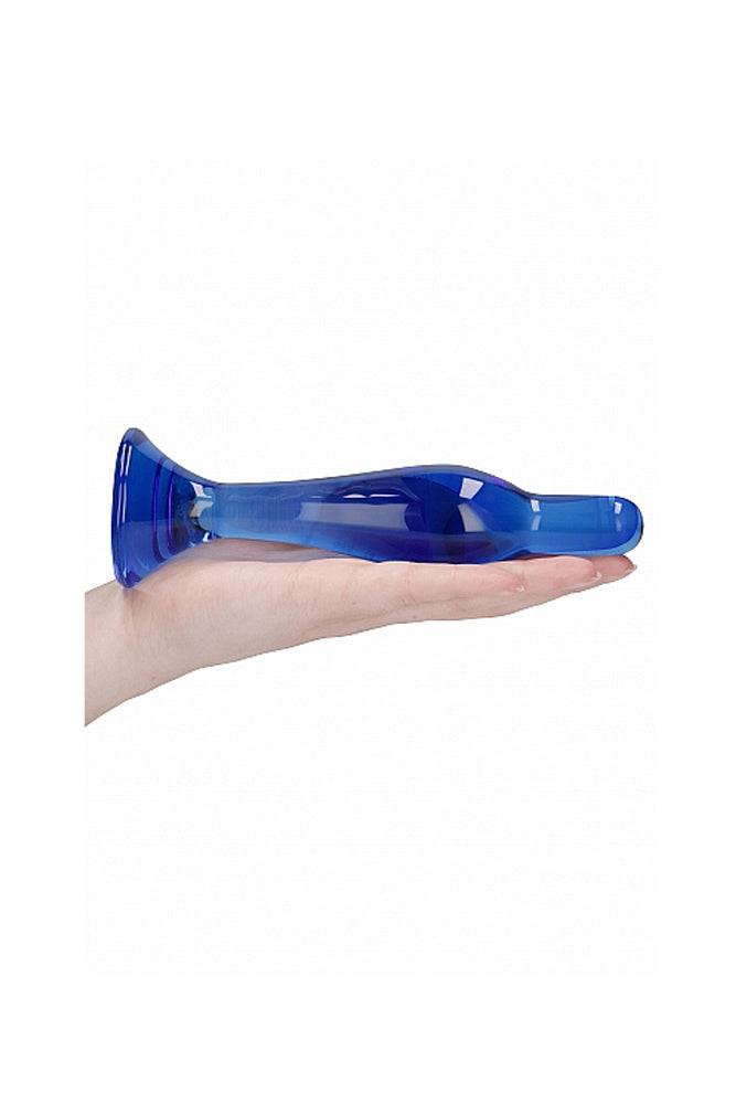 Shots Toys - Chrystalino - Flask Glass Dildo - Blue - Stag Shop