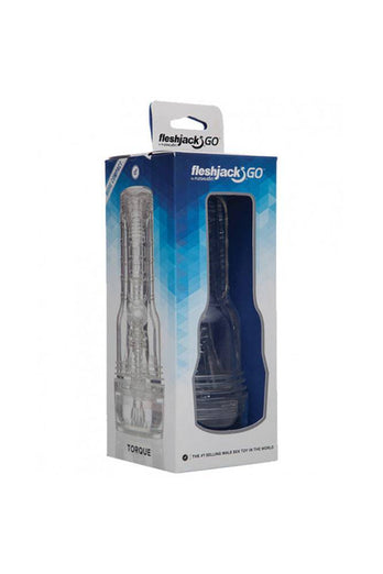 Fleshjack - GO - Torque Ice - Anal Masturbator - Clear - Stag Shop