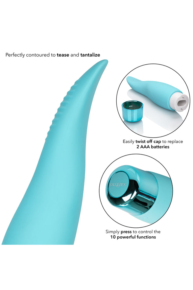 Cal Exotics - Eden - Flicker Vibrator - Teal - Stag Shop