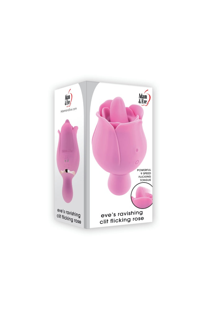 Adam & Eve - Eve's Ravishing Clit Flicking Rose - Pink - Stag Shop