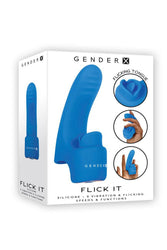 Evolved - Gender X - Flick It Finger Vibrator - Blue - Stag Shop