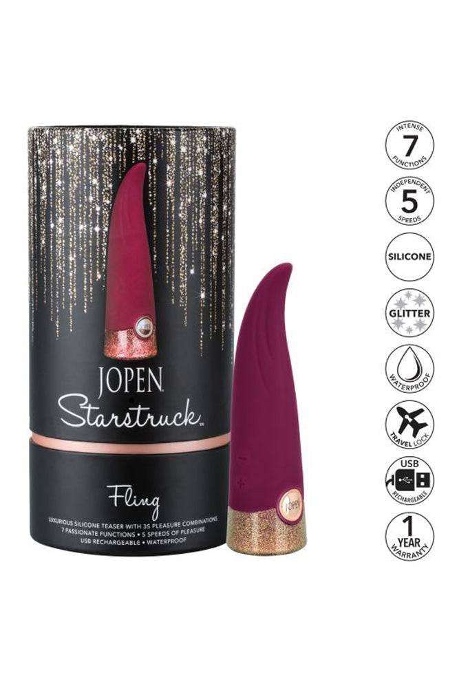 Jopen - Starstruck - Fling Vibrator - Purple - Stag Shop
