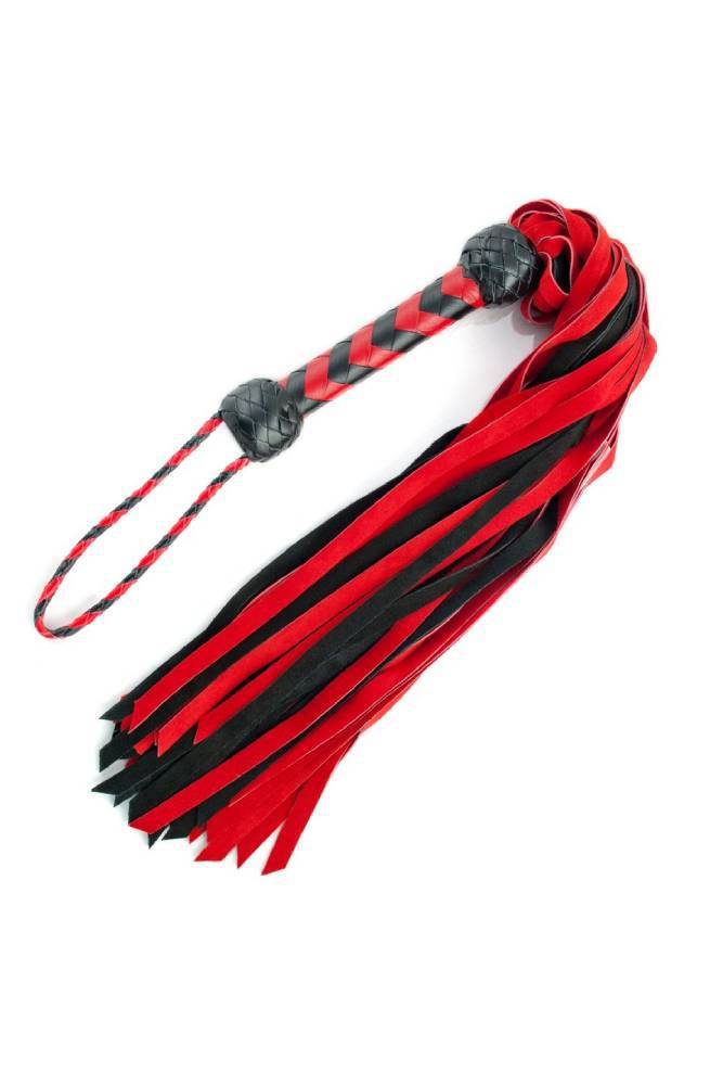 Ego Driven - Professional Suede Flogger - Black/Red - Stag Shop
