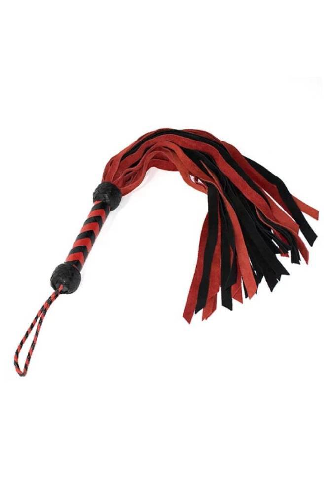 Ego Driven - Professional Suede Flogger - Black/Red - Stag Shop