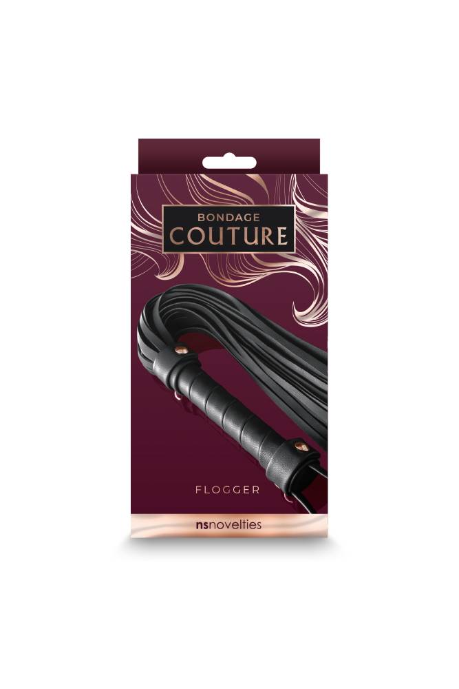 NS Novelties - Bondage Couture - Flogger - Black - Stag Shop