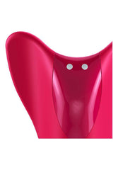 Satisfyer - High Fly - Silicone Finger Vibrator - Red - Stag Shop