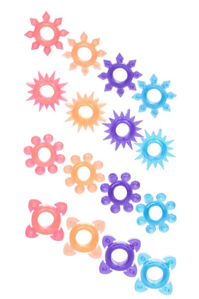 Cal Exotics - Foil Pack - Textured Cock Ring - Assorted - Stag Shop