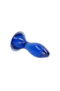 Shots Toys - Chrystalino - Follower Glass Butt Plug - Blue - Stag Shop