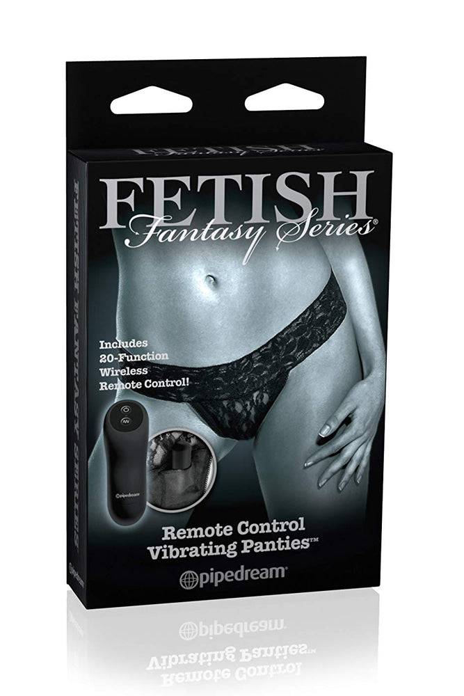 Pipedream - Fetish Fantasy Limited Edition - Remote Control Vibrating Panties - Black - Stag Shop