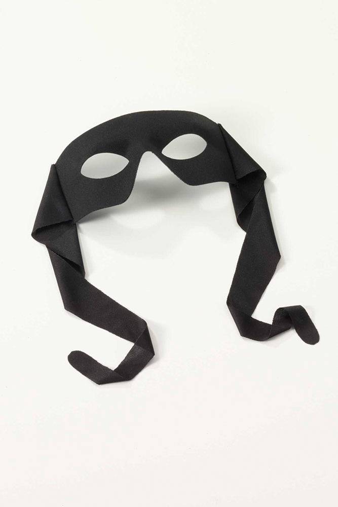 Forum Novelties - Zorro Mask with Ties - Black - Stag Shop