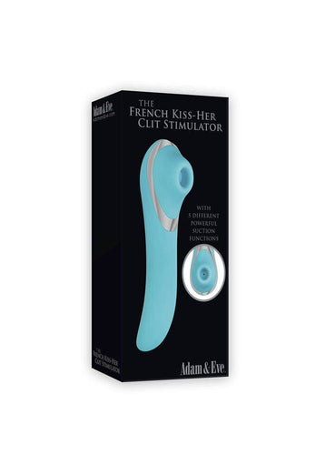 Adam & Eve - The French Kiss-Her Clit Stimulator - Teal - Stag Shop