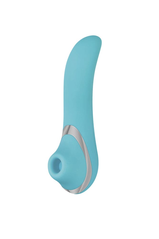 Adam & Eve - The French Kiss-Her Clit Stimulator - Teal | Stag Shop Adam & Eve - The French Kiss-Her Clit Stimulator - Teal | Stag Shop