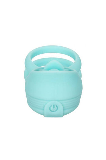 Cal Exotics - Couples Enhancer - Rechargeable French Kiss Enhancer Cock Ring - Teal - Stag Shop