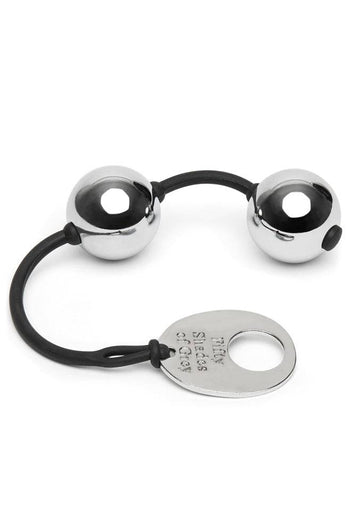 Lovehoney - Fifty Shades of Grey - Inner Goddess Pleasure Weighted Kegel Balls - Silver - 221g - Stag Shop