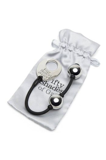 Lovehoney - Fifty Shades of Grey - Inner Goddess Mini Pleasure Weighted Kegel Balls - Silver - 85g - Stag Shop
