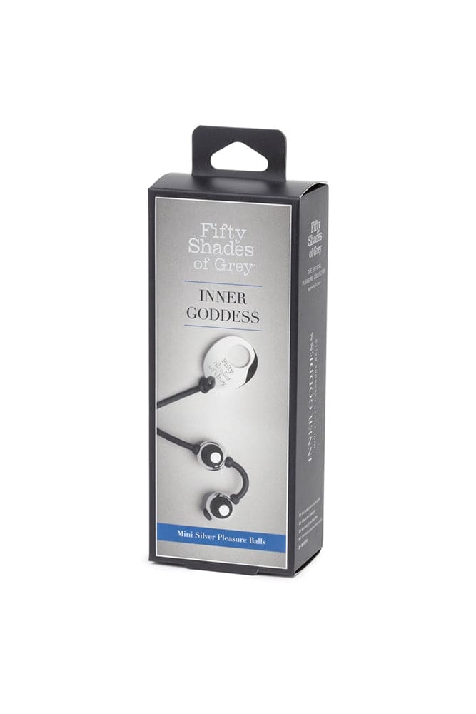 Lovehoney - Fifty Shades of Grey - Inner Goddess Mini Pleasure Weighted Kegel Balls - Silver - 85g - Stag Shop