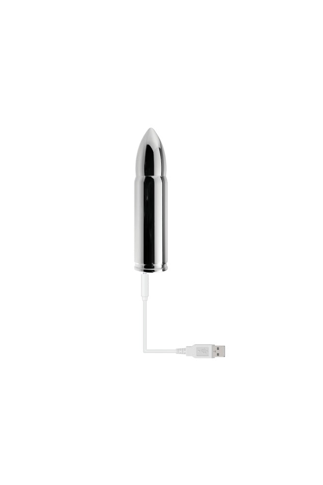 Zero Tolerance - Full Metal Love Bullet Vibrator - Silver - Stag Shop