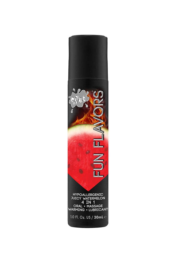 Wet - Fun Flavours - 4 in 1 Warming Flavoured Lubricant - Juicy Watermelon - 1oz - Stag Shop