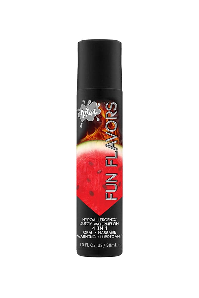 Wet - Fun Flavours - 4 in 1 Warming Flavoured Lubricant - Juicy Watermelon - 1oz - Stag Shop