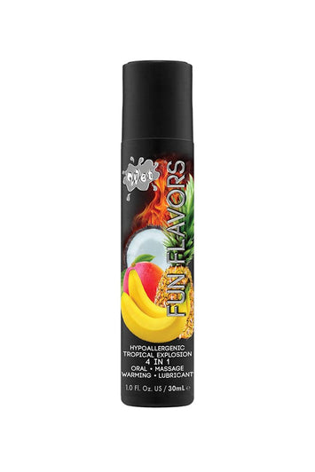 Wet - Fun Flavours - 4 in 1 Warming Flavoured Lubricant - Tropical Explosion - 1oz - Stag Shop