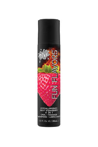 Thumbnail for Wet - Fun Flavours - 4 in 1 Warming Flavoured Lubricant - Strawberry - 1oz - Stag Shop