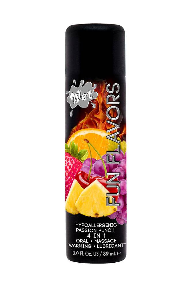 Wet - Fun Flavours - 4 in 1 Warming Flavoured Lubricant - Passion Punch - 3oz - Stag Shop
