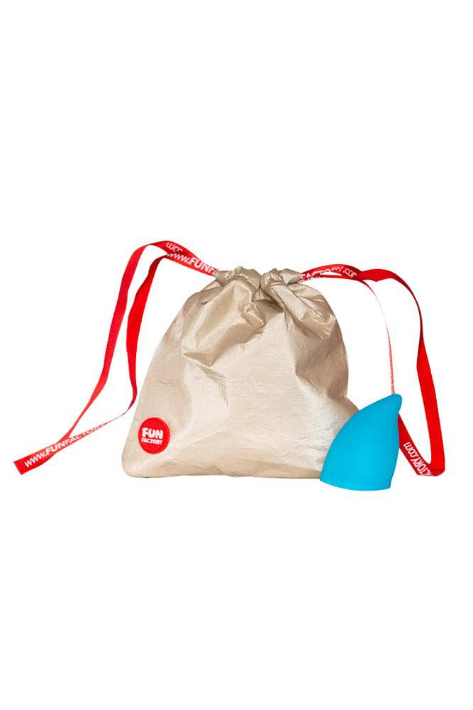 Fun Factory - Fun Cup Menstrual Cup - Size A - Turquoise - Stag Shop