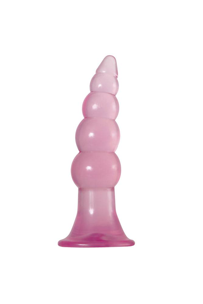 Adam & Eve - Fun Jelly Butt Plugs - Pink - Stag Shop