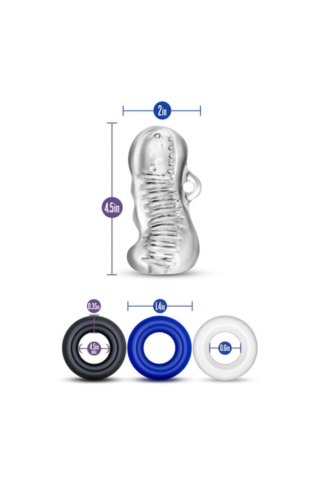 Blush Novelties - Quickie Kit - Jerk Off - Clear - Stag Shop