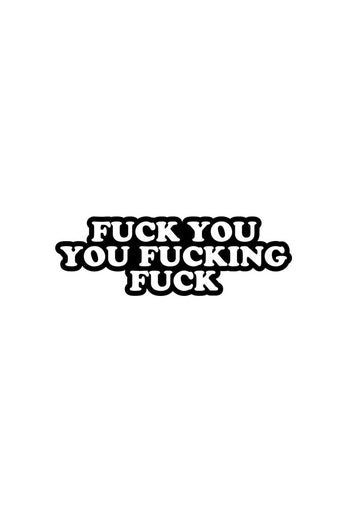 Wood Rocket - Fuck You You Fucking Fuck Enamel Pin - Stag Shop