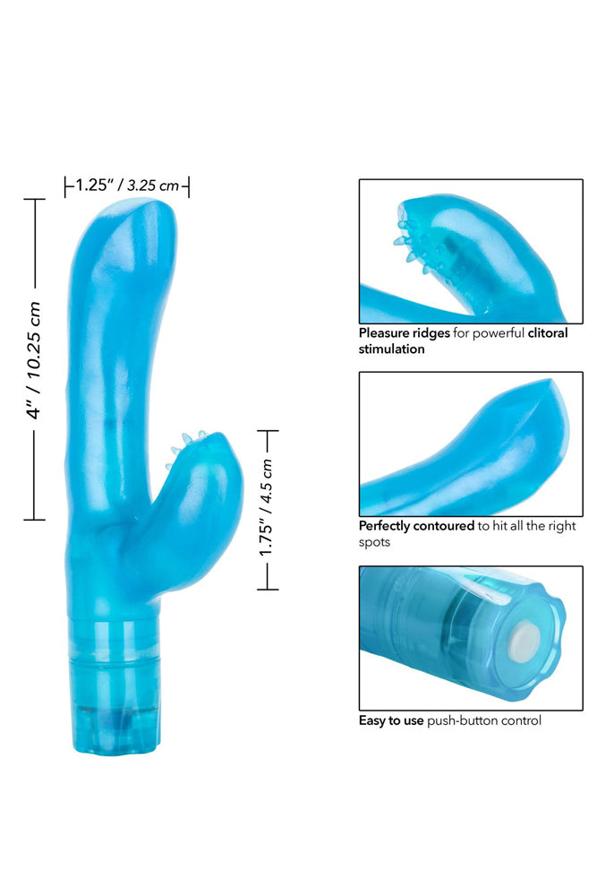 Cal Exotics - G-Kiss Dual Vibrator - Blue - Stag Shop