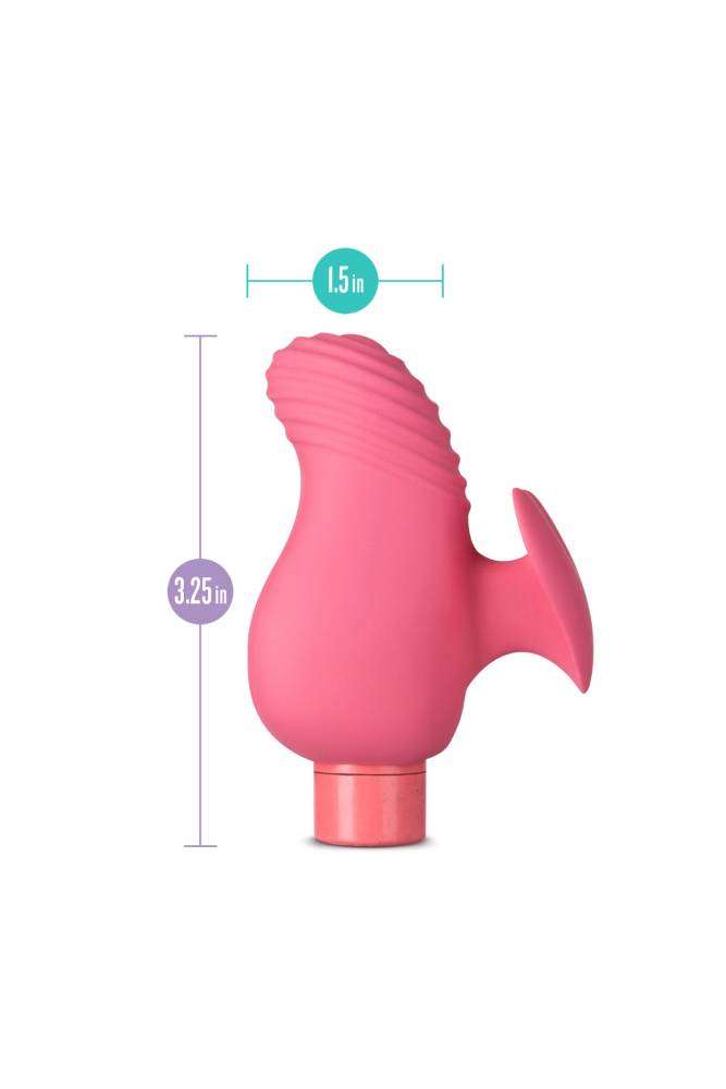 Blush Novelties - Gaia - Eco Love Finger Vibrator - Coral - Stag Shop