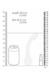 Shots Toys - Chrystalino - G-Rider Glass Dildo - White - Stag Shop