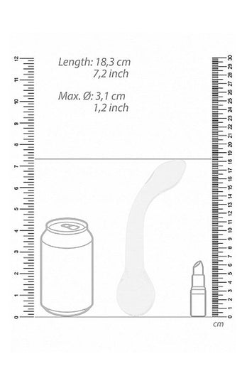 Shots Toys - Chrystalino - G-Rider Glass Dildo - White - Stag Shop