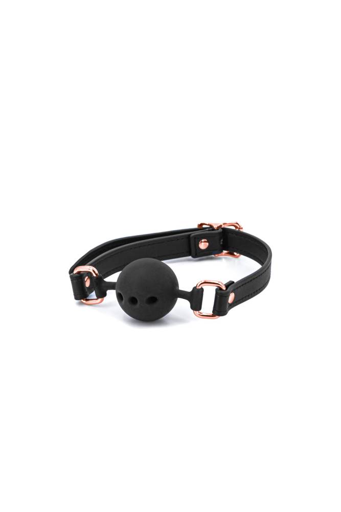 NS Novelties - Bondage Couture - Ball Gag - Black - Stag Shop