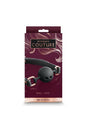 NS Novelties - Bondage Couture - Ball Gag - Black - Stag Shop