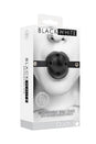 Ouch by Shots Toys - Black & White - Breathable Ball Gag with Bonded Leather Straps - Black - Stag Shop