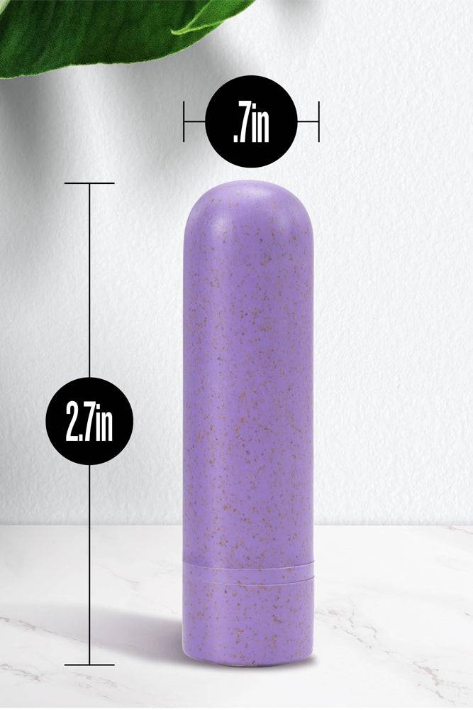 Blush Novelties - Gaia - Eco - Rechargeable Bullet Vibrator - Violet - Stag Shop