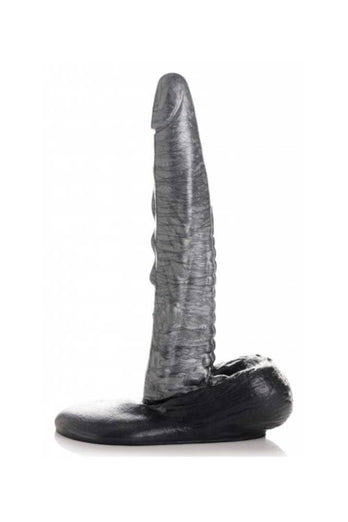 XR Brands - Creature Cocks - The Gargoyle Silicone Dildo - Silver - Stag Shop