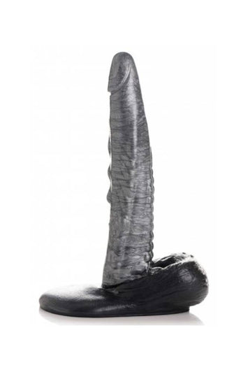 XR Brands - Creature Cocks - The Gargoyle Silicone Dildo - Silver - Stag Shop