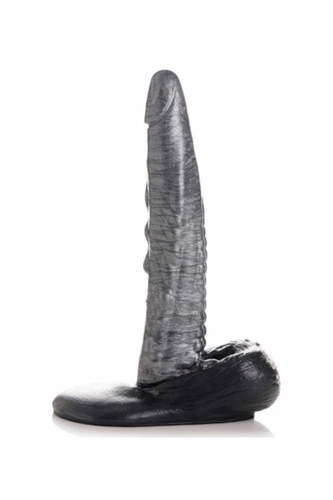 XR Brands - Creature Cocks - The Gargoyle Silicone Dildo - Silver - Stag Shop