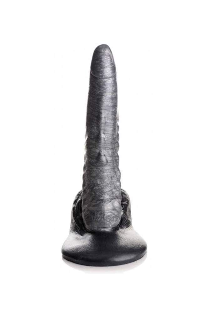 XR Brands - Creature Cocks - The Gargoyle Silicone Dildo - Silver - Stag Shop