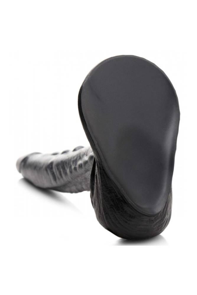 XR Brands - Creature Cocks - The Gargoyle Silicone Dildo - Silver - Stag Shop
