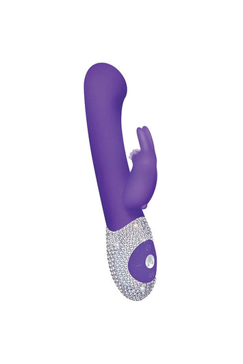 The Rabbit Company - G-Spot Bling Rabbit Dual Vibrator - Purple - Stag Shop