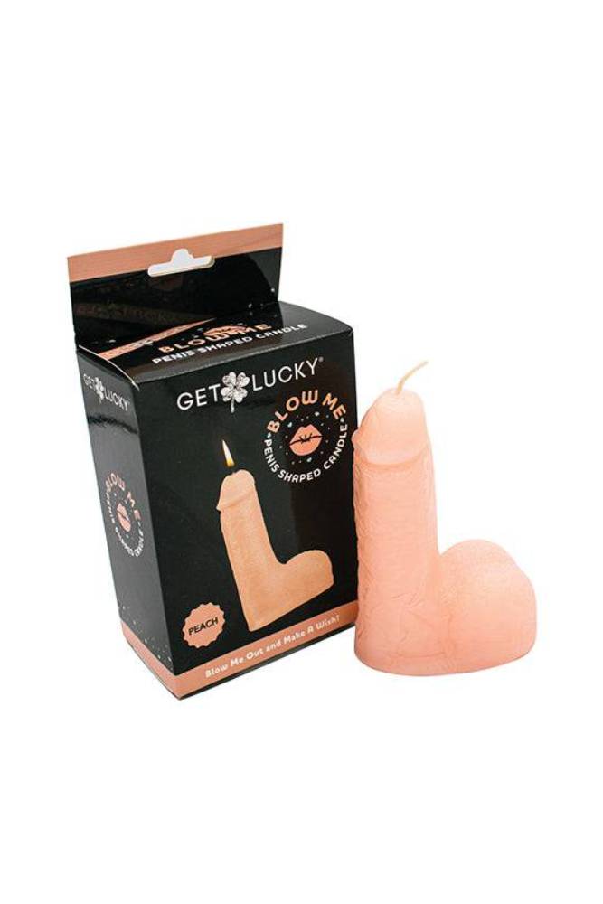 Shibari - Get Lucky - Blow Me Unscented Penis Shaped Candle - Stag Shop