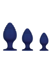 Evolved - Get Your Groove On Butt Plug Set - Blue - Stag Shop