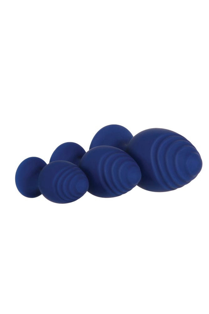 Evolved - Get Your Groove On Butt Plug Set - Blue - Stag Shop