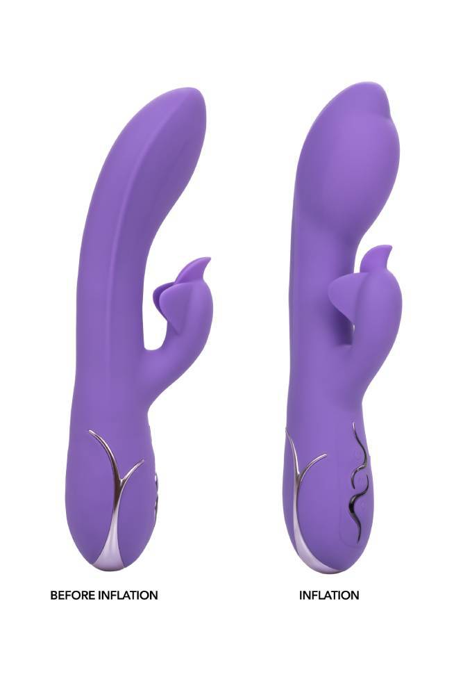 Cal Exotics - Insatiable G Inflatable - G Flutter - Dual Vibrator - Purple - Stag Shop