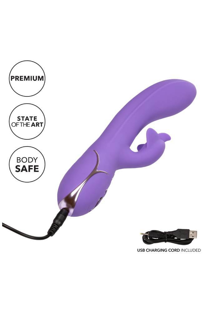 Cal Exotics - Insatiable G Inflatable - G Flutter - Dual Vibrator - Purple - Stag Shop