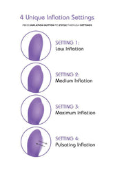 Cal Exotics - Insatiable G Inflatable - G Flutter - Dual Vibrator - Purple - Stag Shop